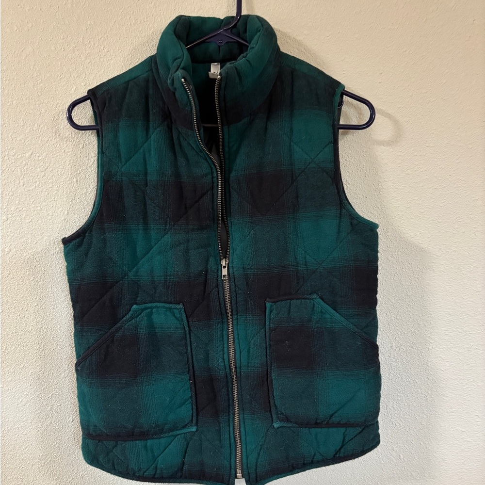 2Sable Plaid Quilted Women's Puffer Vest